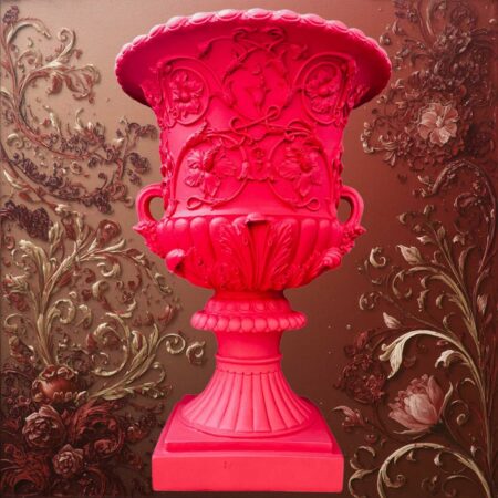 Palais Royal vaso neopop in resina rosso magenta Sartoria luminarie bologna