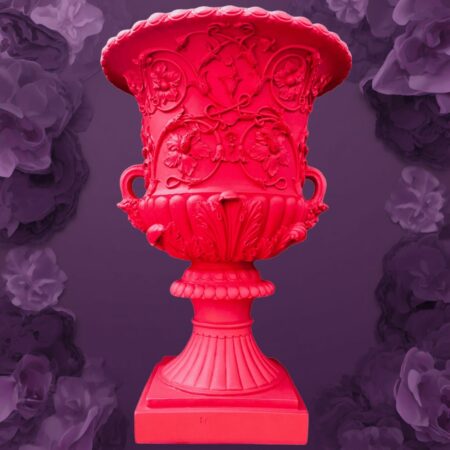 Palais Royal vaso neopop in resina rosso magenta Sartoria luminarie bologna