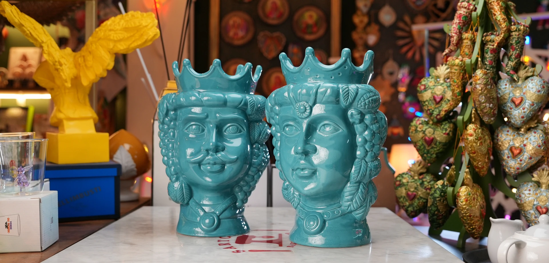 Teste di moro tuchesi da Sartoria Luminarie a Bologna