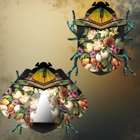 Scarabeo miho grande con specchio Sartoria Luminarie Bologna