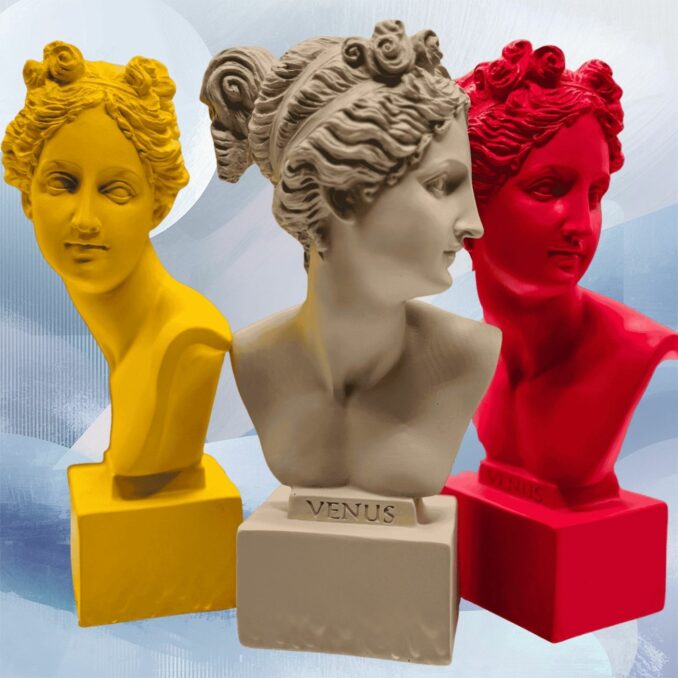 Busti Venus in resina Sartoria luminarie Bologna