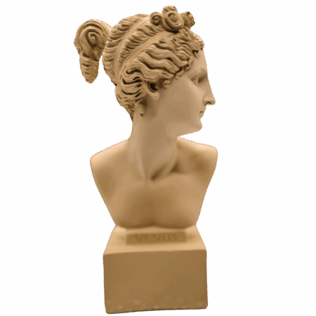 Busto taupe Venus in resina Sartoria luminarie Bologna