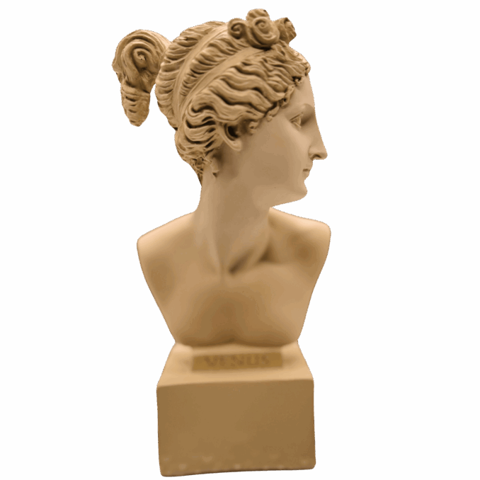 Busto taupe Venus in resina Sartoria luminarie Bologna