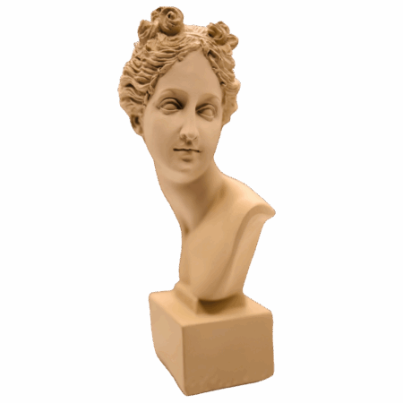 Busto taupe Venus in resina Sartoria luminarie Bologna