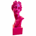 Busto Venus rosso magenta in resina Sartoria luminarie Bologna