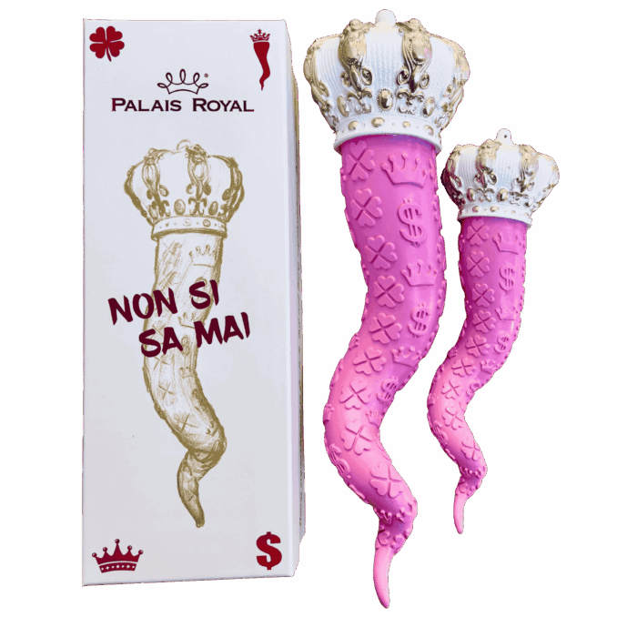 Palais Royal Corno in resina rosa Sartoria luminarie Bologna