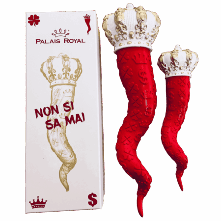 Palais Royal Corno in resina rosso Sartoria luminarie Bologna