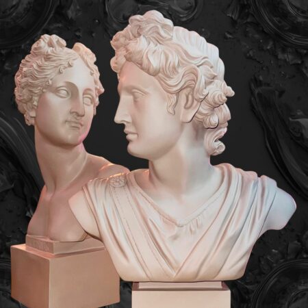 Busto taupe Venus in resian Sartoria luminarie Bologna