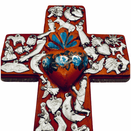 croce messicana del sacro cuore e milagros sartoria luminarie bologna