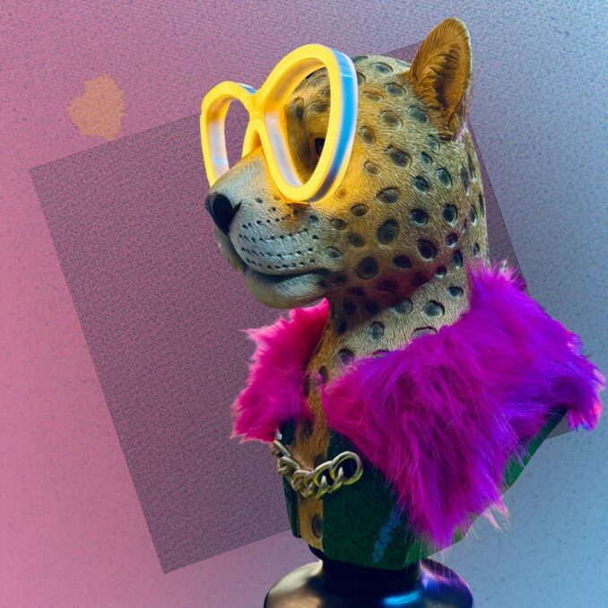 Palais Royal busto leopardo led Sartoria Luminarie Bologna