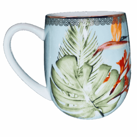Tazza mug animali tigre in porcellana Sartoria luminarie Bologna