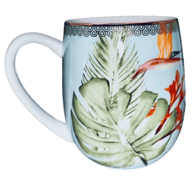 Tazza mug animali tigre in porcellana Sartoria luminarie Bologna