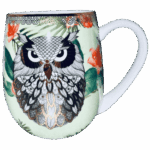 Tazza mug animali gufetto in porcellana Sartoria luminarie Bologna