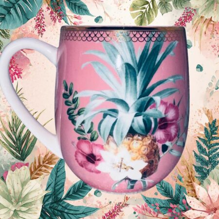 Tazza mug animali tucano in porcellana Sartoria luminarie Bologna