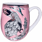 Tazza mug animali tucano in porcellana Sartoria luminarie Bologna