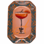 Vassoietto HAPPY HOUR LETTERA A IN PORCELLANA Sartoria Luminarie Bologna