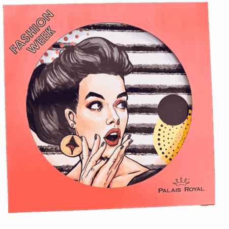 Piatto pizza in ceramaca volti pin-up girls Sartoria Luminarie Bologna