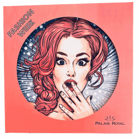 Piatto pizza in ceramaca volti pin-up girls Sartoria Luminarie Bologna