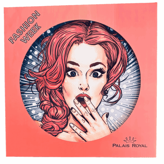 Piatto pizza in ceramaca volti pin-up girls Sartoria Luminarie Bologna
