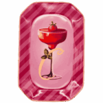 Vassoietto HAPPY HOUR LETTERA C IN PORCELLANA Sartoria Luminarie Bologna