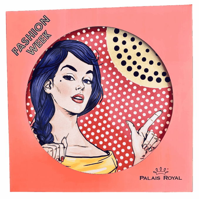 Piatto pizza in ceramaca volti pin-up girls Sartoria Luminarie Bologna