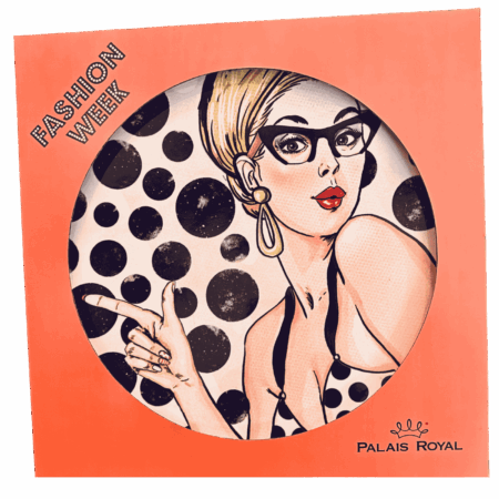 Piatto pizza in ceramaca volti pin-up girls Sartoria Luminarie Bologna