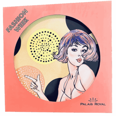 Piatto pizza in ceramaca volti pin-up girls Sartoria Luminarie Bologna