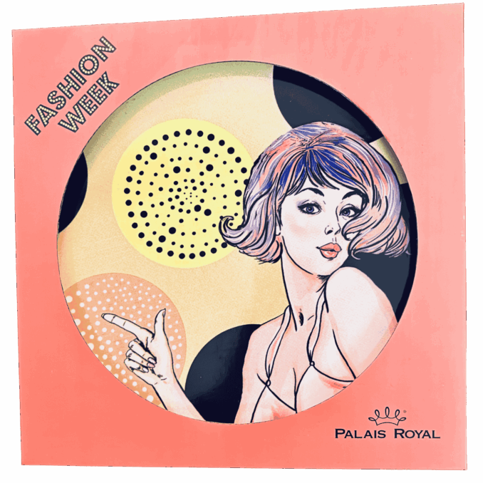 Piatto pizza in ceramaca volti pin-up girls Sartoria Luminarie Bologna