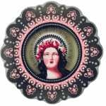 Miniatura Santa Rosalia in mdf Sartoria luminarie Bologna