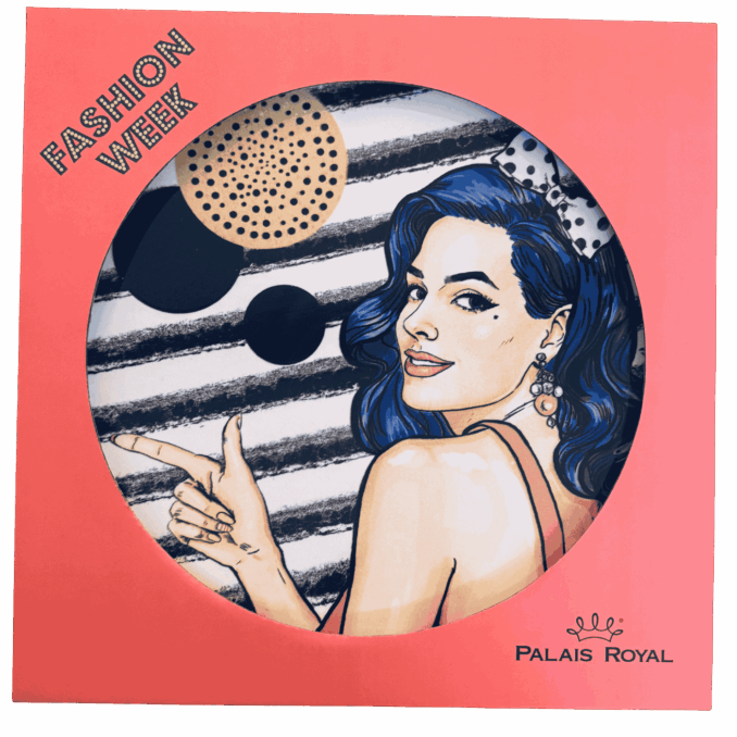 Piatto pizza in ceramaca volti pin-up girls Sartoria Luminarie Bologna