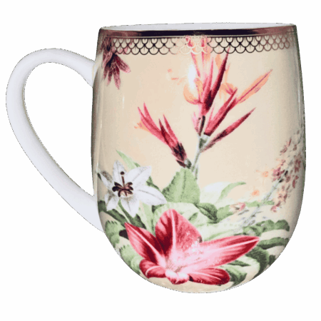 Tazza mug animali elefante in porcellana Sartoria luminarie Bologna