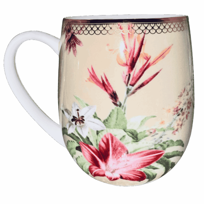Tazza mug animali elefante in porcellana Sartoria luminarie Bologna