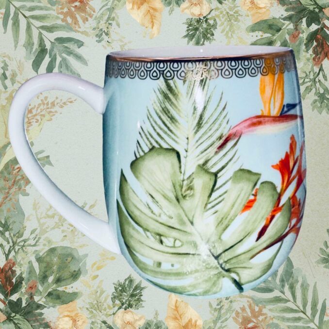 Tazza mug animali tigre in porcellana Sartoria luminarie Bologna