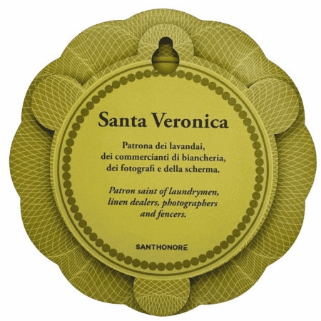 Miniatura Santa Veronica in mdf sartoria luminarie Bologna
