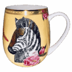 Tazza mug animali zebra in porcellana Sartoria luminarie Bologna