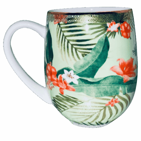 Tazza mug animali gufetto in porcellana Sartoria luminarie Bologna