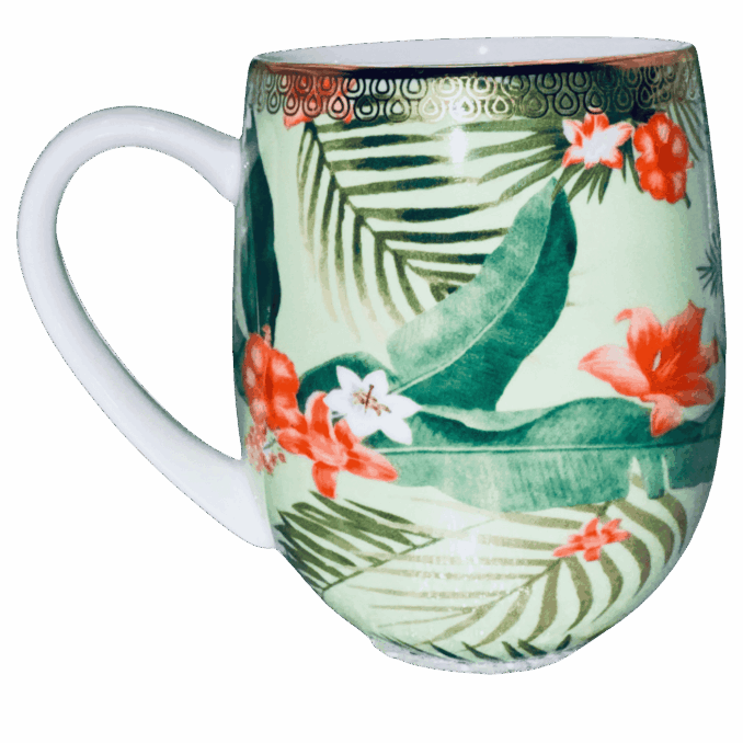 Tazza mug animali gufetto in porcellana Sartoria luminarie Bologna