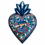 Cuore Uruapan multicolor  dipinto a mano Sartoria Luminarie Bologna
