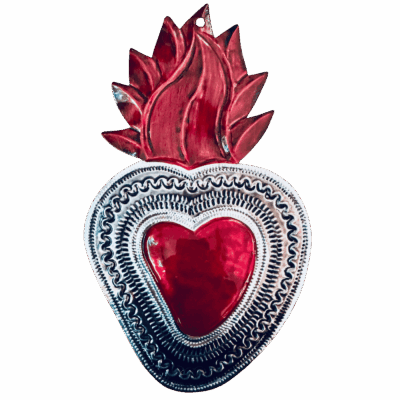 CUORI grandi ROSSI in latta var E