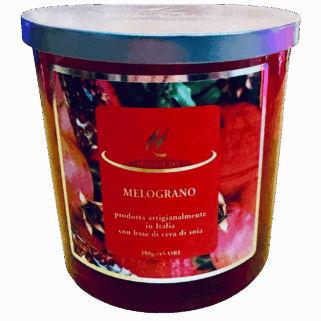 Candela profumata Hypno Casa Melograno da 350 gr Sartoria Luminarie Bologna