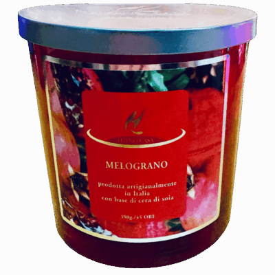Candela profumata Hypno Casa Melograno da 350 gr Sartoria Luminarie Bologna