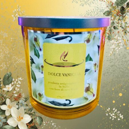Candela profumata Hypno Casa Dolce Vaniglia da 350 gr - durata 45 ore. Sartoria Luminarie 