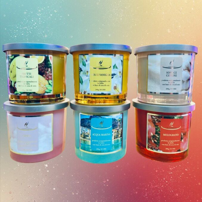 Candela profumata Hypno Casa Dolce Vaniglia da 200 gr - durata 30 ore. Sartoria Luminarie 
