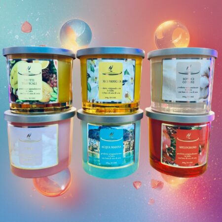 Candela profumata Hypno Casa  da 200 gr - durata 30 ore. Sartoria Luminarie 
