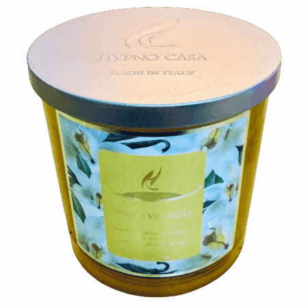 Candela profumata Hypno Casa Dolce Vaniglia da 350 gr - durata 45 ore. Sartoria Luminarie 