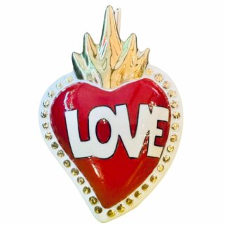 cuore ceramica Love sartoria luminarie bologna 0n