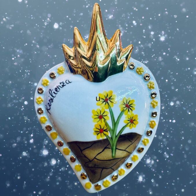 cuore ceramica resilienza sartoria luminarie bologna 0