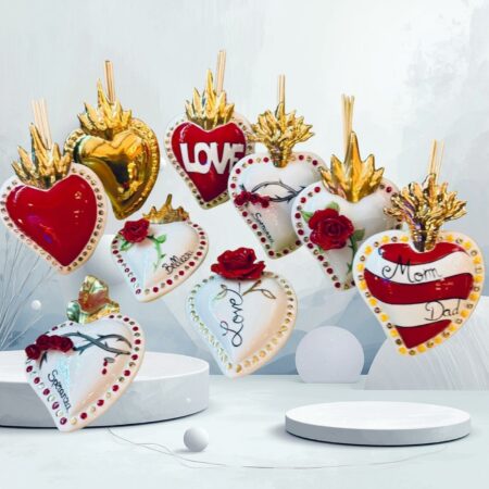 cuore-ceramica-rossa-sartoria-luminarie-bologna